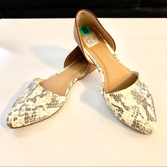 dolce vita snakeskin flats